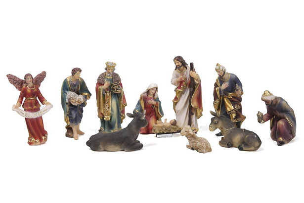 Presepe di Natale 11 pezzi 13 cm