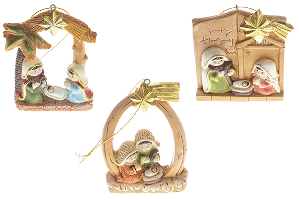 Pendentif Naissance Résine 10 cm