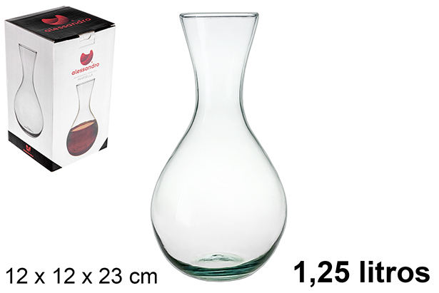 Decantador cristal recto Marsella 1,25 l.