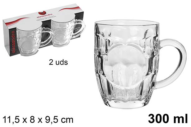 [120807] Pack 2 tanques de cerveja de vidro 300 ml