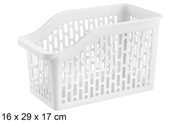 Vassoio portaoggetti Tidy XL in plastica bianca