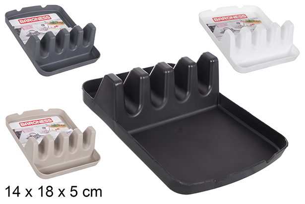 Plastic spoon rest