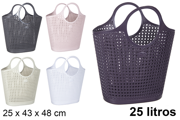 Saco plástico tecido Victoria 25 l.
