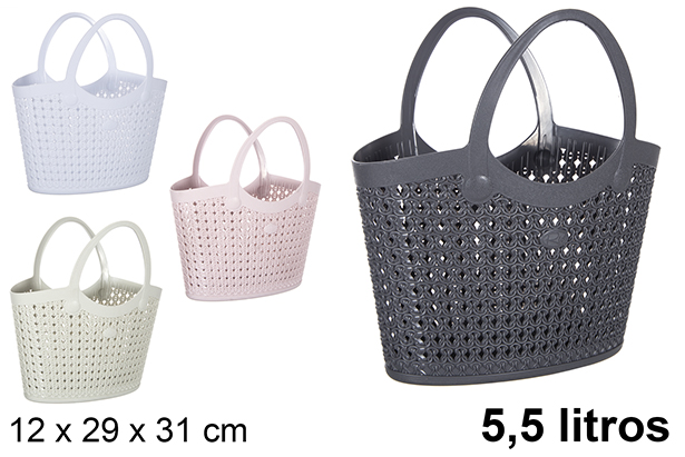 Victoria woven plastic bag 5,5 l.