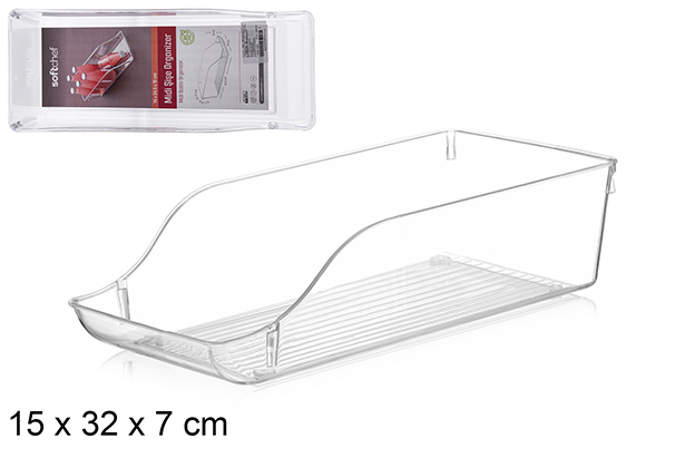 Midi transparent plastic organizing tray
