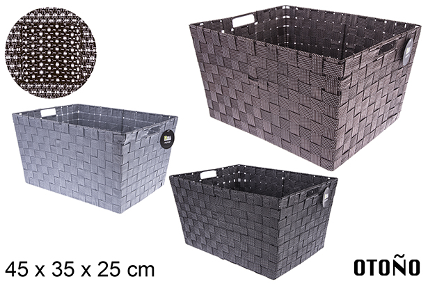 Panier en nylon couleur Otoño 45x35x25 cm