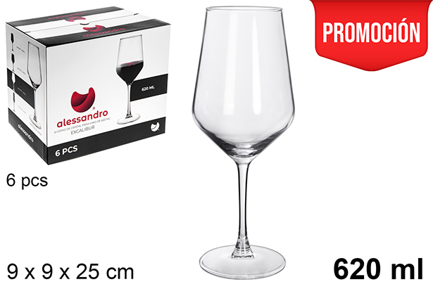 [121073] Copo de vinho Excalibur 620 ml
