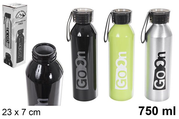 Bouteille Fitness en aluminium 750 ml