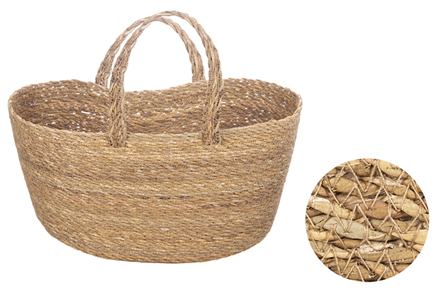 Navicella media in seagrass con manico corto
