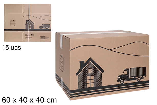 Caja de cartón multiusos (económica) S-16 60x40x40 cm