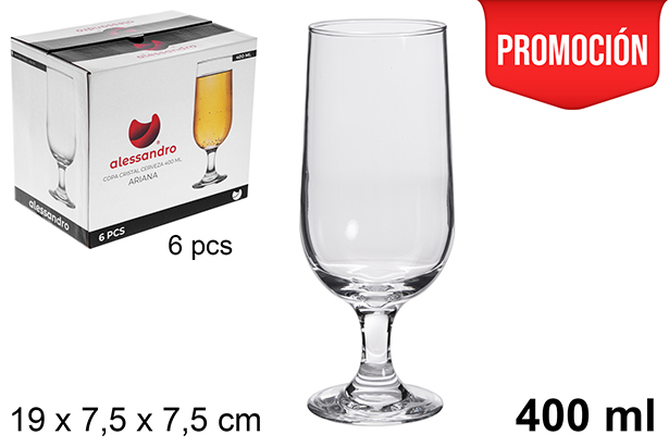 [121211] Copa cristal cerveza Ariana 400 ml