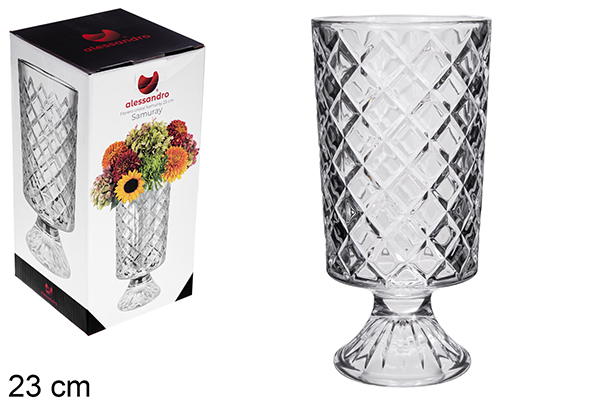 Florero cristal Samuray 23 cm