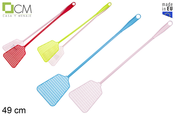 Pack 2 raquettes anti-mouches 49 cm