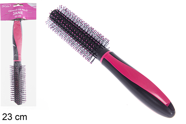 [121270] Spazzola per capelli Jane manico colorato 23 cm