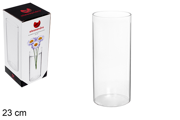 Vaso de borosilicato 23 cm