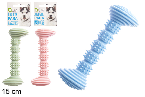 [121341] Brinquedo mordedor para animais de estimação em cores sortidas 15 cm