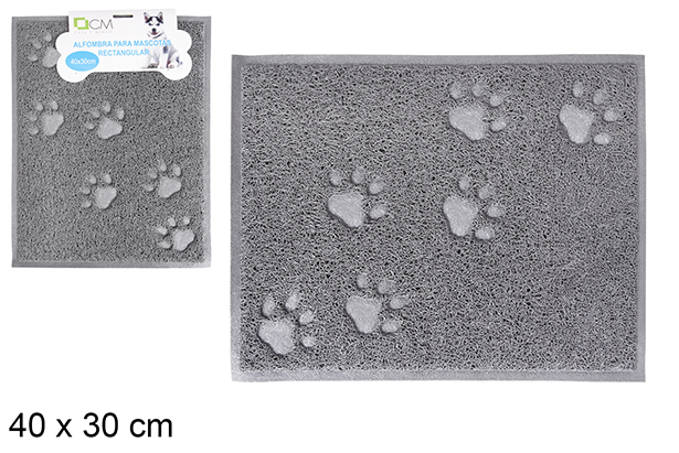 [121344] Tapete retangular para animais de estimação 40x30 cm