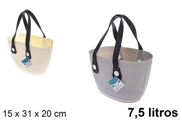 [121361] Saco plástico cores sortidas 7,5 l.