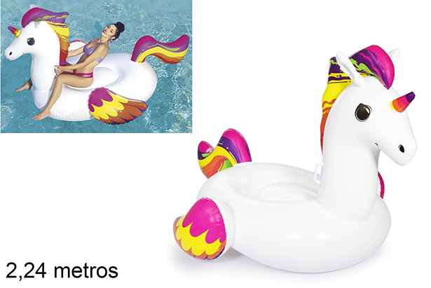 Colchoneta hinchable unicornio 2,24 m