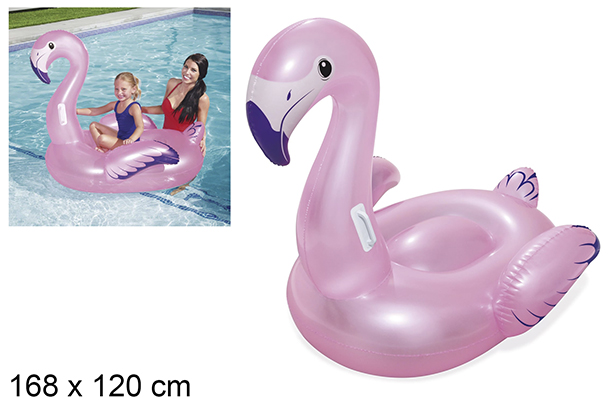 Inflatable flamingo mattress 168x120 cm