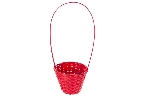 Macetero bambú rojo mediano