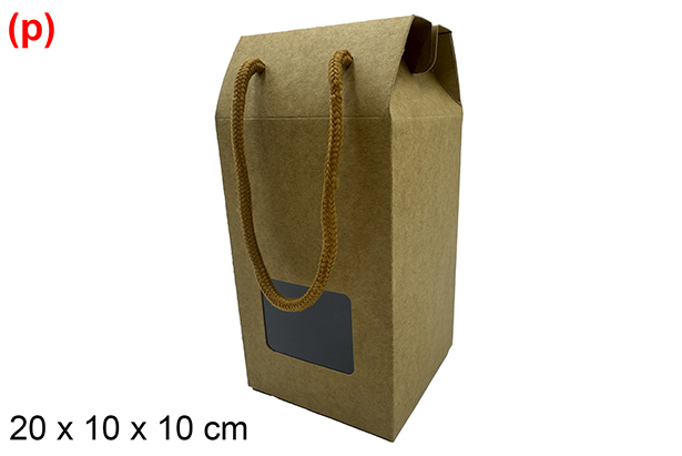 Caixa de papelão de Natal com janela 20x10 cm  