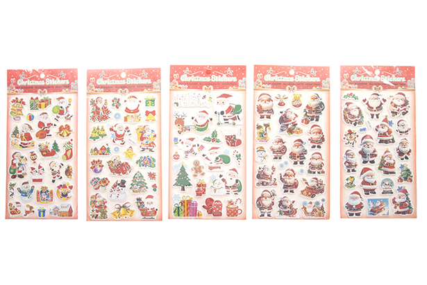 Diversos adesivos para presente de Natal 30x14,5 cm