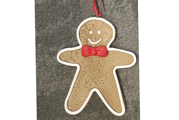 Gingerbread cookie pendant 8 cm
