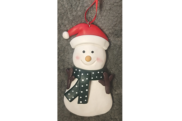 Snowman pendant 8 cm