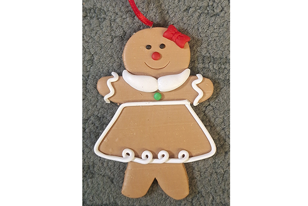 Pendente boneca de Natal 8 cm