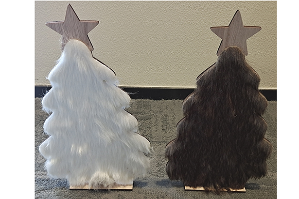 Wooden Christmas tree figure assorted 38 cm