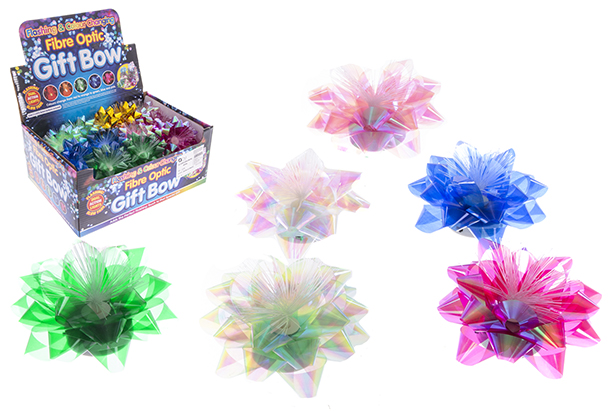 [121806] Pompón brillo con luz LED Navidad surtido