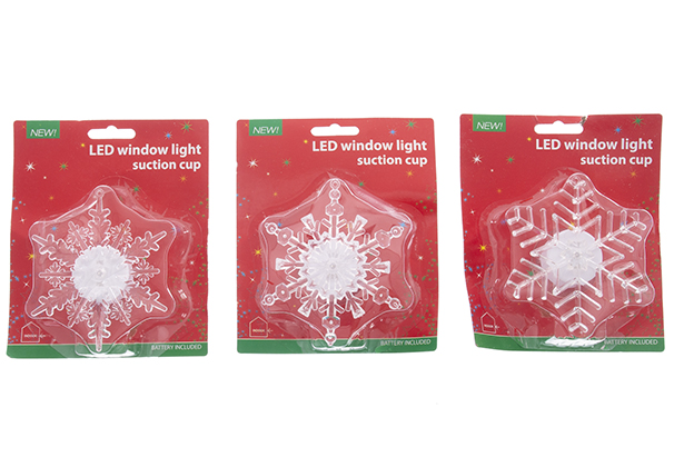 Floco de neve com luz LED de Natal variada