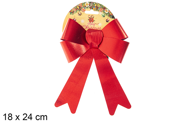 Lazo Navidad rojo 18x24 cm