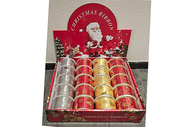 Christmas decorated ribbon 270x5 cm