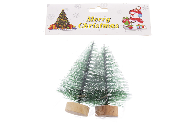 Pack 2 árboles nevados 7,5x2,5 cm