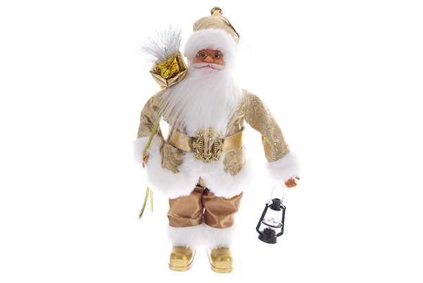 Papá Noel dorado 30 cm
