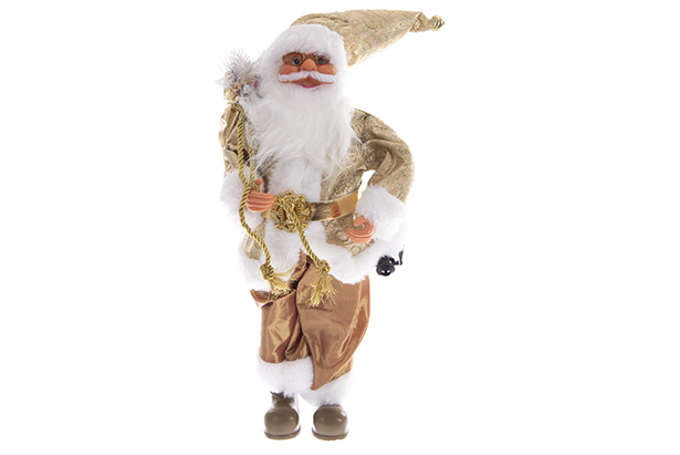 Golden Santa Claus 45 cm