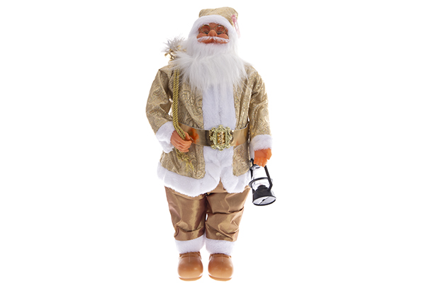 Père Noël doré 60 cm