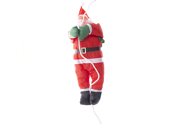 Papá Noel con traje impermeable y cuerda 50 cm