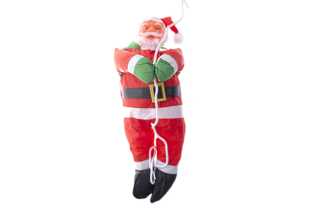 Père Noël avec combinaison imperméable et corde 60 cm