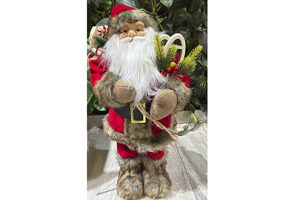 Santa Claus PVC dress gold sequins 13 cm