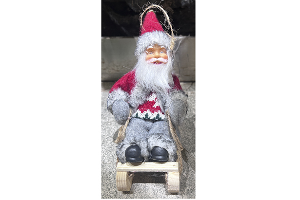 Colgante Papa Noel 12x14 cm