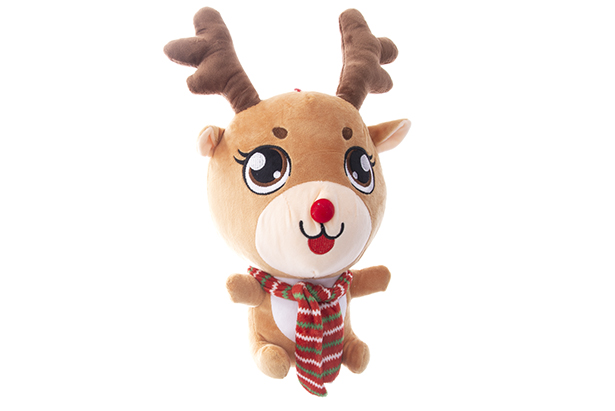Peluche de Natal rena/cachorro sortido 23 cm