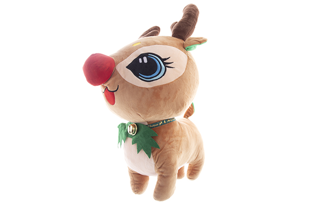 Peluche de Noël renne/chien assorti 23 cm