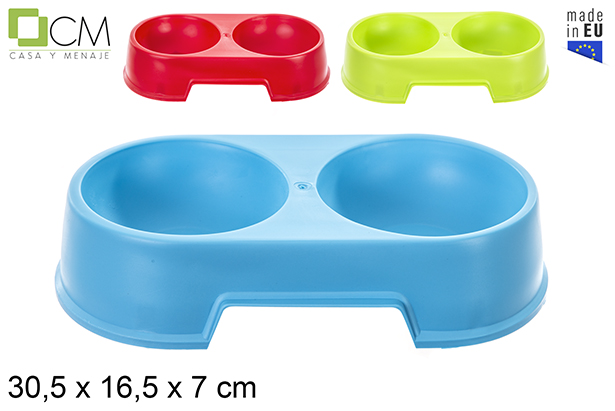[122387] Comedero doble redondo mascota 30CM