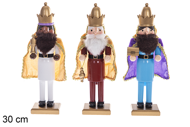 Quebra-Nozes Três Reis Magos Sortidos 30cm