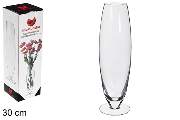 [122464] Vaso in vetro modello tazza 30cm