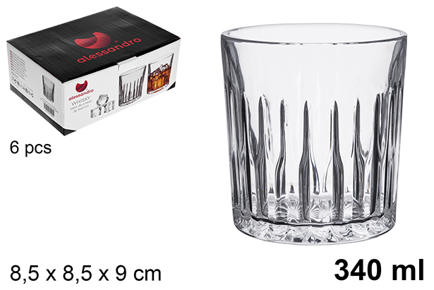 [122484] Crystal whisky glass 340ml