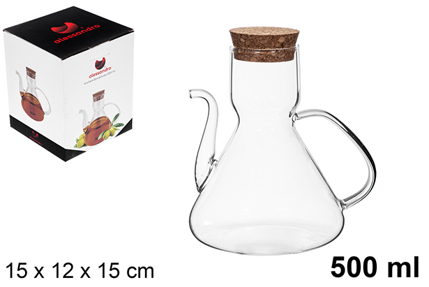 Bottiglia di olio al borosilicato 500 ml